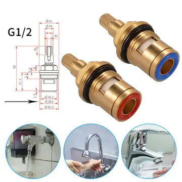 Replacement Brass Ceramic Stem Disc Cartridge Faucet Valve for Bathroom  Kitchen Tap - China Faucet Accessories, Faucet Parts