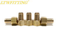 LTWFITTING Brass Fitting Coupler 34" Hose Barb x 34" Female NPT Fuel Boat