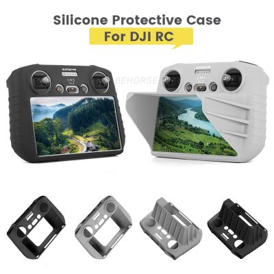 Protector For DJI RC Remote Controller Screen Silicone Protective Cover Sleeve with Sun Hood for DJI Mini 3 Pro Drone Accessory