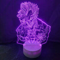 Joker รูป3D โคมไฟตั้งโต๊ะเด็ก LED Touch 7เปลี่ยนสี Night Light Home Decor สำหรับคริสต์มาสเด็ก Gift