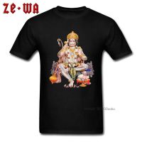 Hanuman T-shirt Custom Men T Shirts India God Monkey Printed Tops High Quality Cotton Tees Gift Tshirts Black Drop Shipping