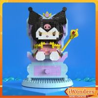 Nano Blocks Kuromi Queen Building Blocks ตกแต่ง Sanrio รุ่น Creative DIY เด็กผู้หญิงปริศนาประกอบของเล่นของขวัญ