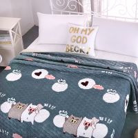 [COD] velvet bed winter coral sheet single piece flannel thickened non-slip