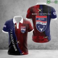 2023 new design- Ross County F.C. signature Scottish Premiership 3D Polo T-Shirt hoodie jersey（free nick name  logo）