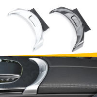 สำหรับ Benz C Class W205 GLC C180คาร์บอนไฟเบอร์คอนโซลที่เท้าแขนสวิทช์ปุ่ม Trim Center Armrest กล่องปุ่มฝาครอบ