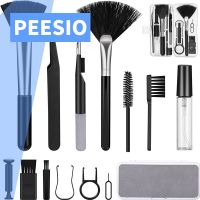 18-in-1 Keyboard Cleaner Brush Kit for Laptop Computer Earphone Pen For iPad Phone Screen Cleaning Tools Keycap Puller Holder Lens Cleaners