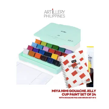 HIMI MIYA Gouache Paint Set 18/24 Colors 30ml Unique Jelly Cup