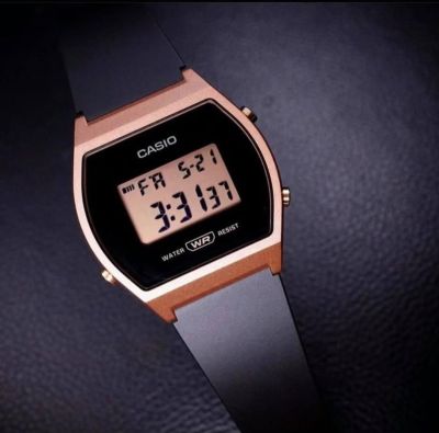 นาฬิกาCasio ระบบดิจิตอล จับเวลา ตั้งปลุก มีวันที่ เดือน ปี สายยาง มีไฟดูเวลากลางคืนได้