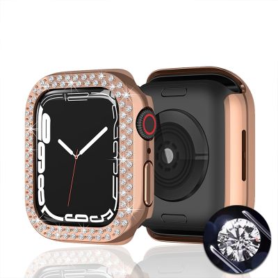 Cover for Apple Watch case 45mm 41mm Iwatch 40/44/42/38mm Diamond Bumper screen protector Accessories iwatch series 8 7 6 5 4 Se