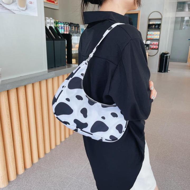 กระเป๋าผู้หญิงไหล่ข้างใต้ขนาดเล็กสไตล์วินเทจพิมพ์ลายสัตว์