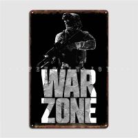 Lupeishop Warzone Metal Plaque Poster For Club And Bar Wall Decor-โปสเตอร์ป้ายดีบุกตลก