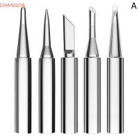 ?【Lowest price】CHANGDA 5PC I + B + K + 2.4D + 3C หัวแร้งเหล็กบริสุทธิ์900M หัวแร้งชุดภายใน