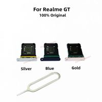 100% ถาดซิมการ์ด TF ต้นฉบับสำหรับ Realme GT SD/การ์ด SIM TF อ่านถาดวางฝาครอบอะไหล่