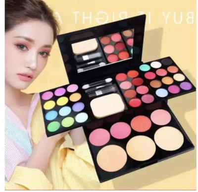 VB พร้อมส่ง ชุดเครื่องสำอางอายแชโดว์ถาด แต่งหน้า 39 สี ส่องแวววาวผิวด้านชุด บรัชออน ลิปสติก แป้ง เสริมความงาม