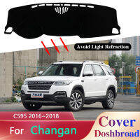 แดชบอร์ดปกป้อง Dash Board Mat พรม Dashmat สำหรับ Changan CS95 2016 2017 2018 Pad Sunshade Cushion รถ Auto Part Sticker