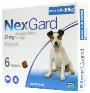 NEXGARD size S viên nhai cho chó từ 4-10 kg 28mg viên x 6 viên hộp thumbnail