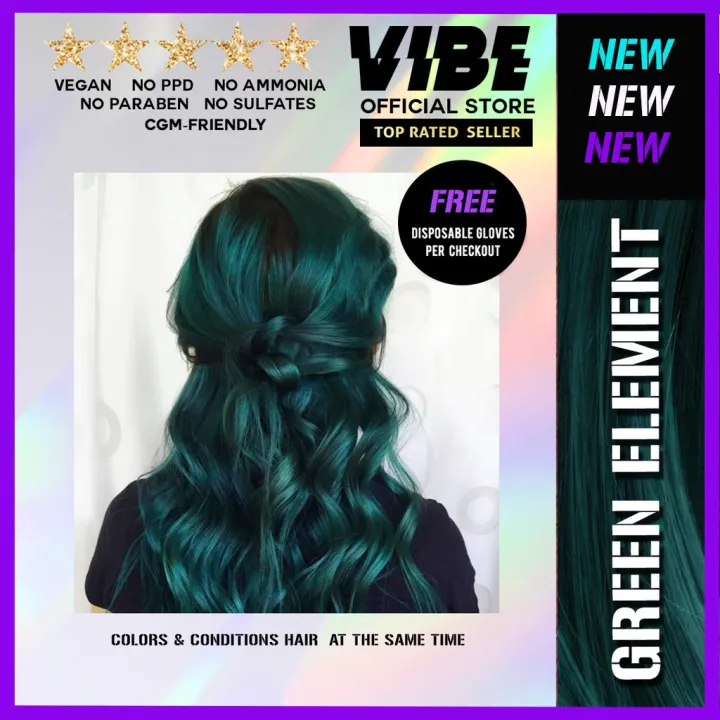 Hybrid Colours Green Element Dark Green Hair Dye 150gA1q | Lazada PH Hybrid Colours Green Element Dark Green Hair Dye 150gA1q | Lazada PH