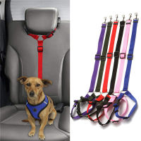Kitten Back Seat Belt Two-in-one Pet Car Seat Belt Cat Pet Accessories Dogs Collar Cat Lead Dog Leash Pet Car Belt
