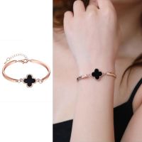 COD SDGREYRTYT 【Amigoa】Fashion Jewelry Four Leaf Clover Bracelet Simple Charming Bangle Bracelet Women Fashion Jewelry