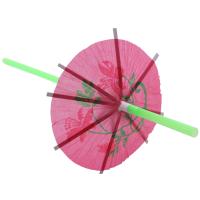 50 Umbrella Parasol Drinking Straws, Hawaiian Beach Cocktail Luau Party Decorations Supplies