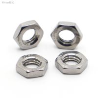 2-50pcs 304 Stainless Steel Hex Hexagon Thin Nut M3 M4 M5 M6 M8 M10 M12 M14 M16 Thin Nuts DIN439 GB6172