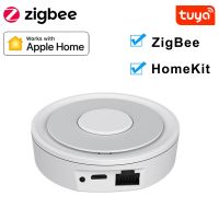 2 in 1 HomeKit Tuya Wire ZigBee Gateway Hub Smart Home Bridge Remote Control Works with Apple HomeKit Or Tuya Smart APP