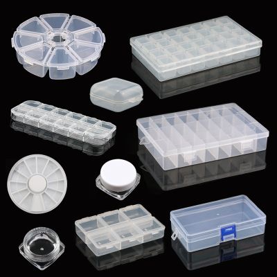 Plastic Rhinestones Storage Box Storage Box For Jewelry Diamond Embroidery Craft Bead Pill Storage Tool