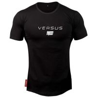 2022 New men gyms T shirt Fitness Bodybuilding Sports T shirt Male short sleeve cotton shirt men clothing Brand Running T shirt