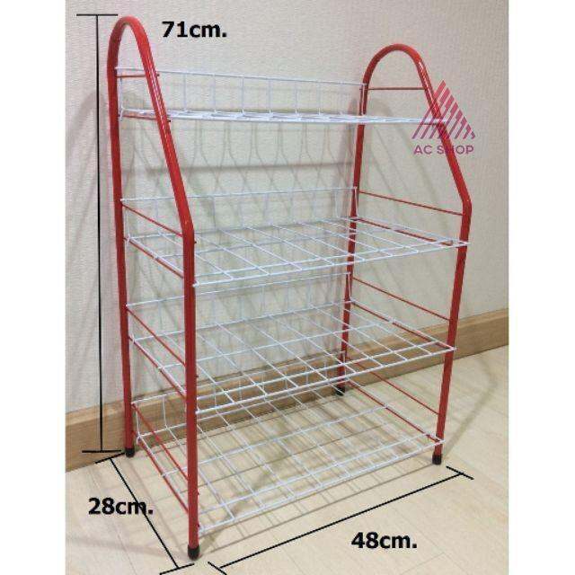 ชั้นวางรองเท้าสูง-4-ชั้น-ประกอบง่ายโดยไม่ต้องใช้น๊อตยึด-ขนาด-กว้าง-26-ยาว-54-สูง-64-ซม-ac-ac99