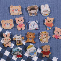 Puffy Bear Brooch น่ารักญี่ปุ่น หมุดเข็มกลัด (ฟิล์มป้องกันบนพื้นผิว)