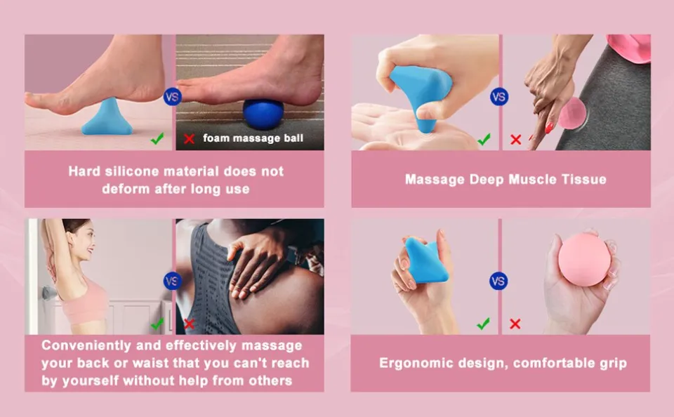 New Design Massage Ball Deep Tissue Roller Suction Cup Self Back