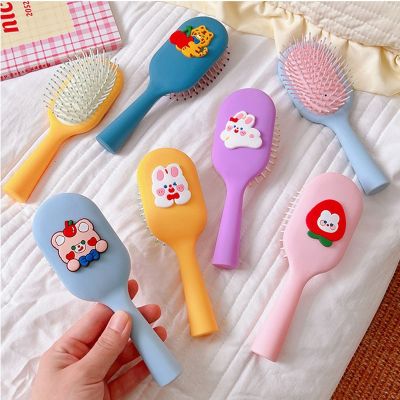 ✕❅﹊ New Cute Cartoon Air Cushion Massage Comb Candy Color Hairdressing Comb for Kids Girls Baby Hair Care Brushes Combs
