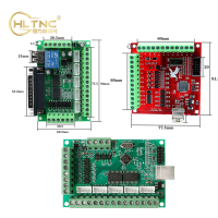 HLTNC CNC Controller ระบบ MACH3 4แกน Usb 5แกน DB25 LPT Motion Card 100Khz Driver Board สำหรับเครื่องกลึง Milling Machine Router