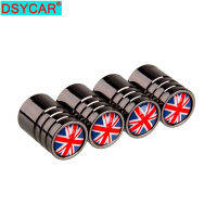 DSYCAR 4PcsSet UK Flag Bike Moto Car Tires Wheel Valve Cap Cover Car Styling for Fiat Audi Ford Bmw Mini Jeep Honda lada car