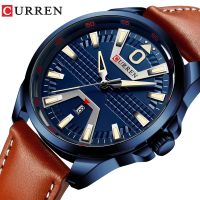 CURREN 8379 Mens Watches Waterproof Top Brand Luxury Calendar Fashion Male Clock Leather Sport Military Men Wristwatch Dropship