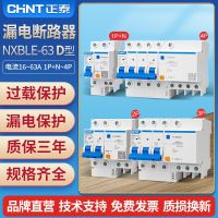 Chint leakage protector NXBLE-63 power D type 2P3P electric gate household air switch overload protection