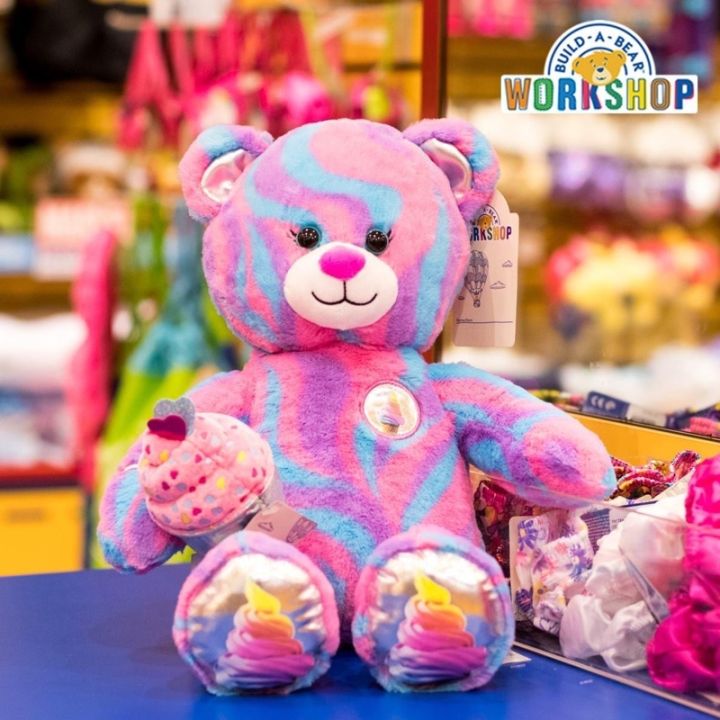 ตุ๊กตาหมี-บิ้วอะแบร์-ไอศครีม-build-a-bear-workshop-มือสองลิขสิทธิ์แท้จากอเมริกา