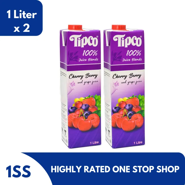 Tipco Cherry Berry & Grape Juice, 1 Liter set of 2 Lazada PH