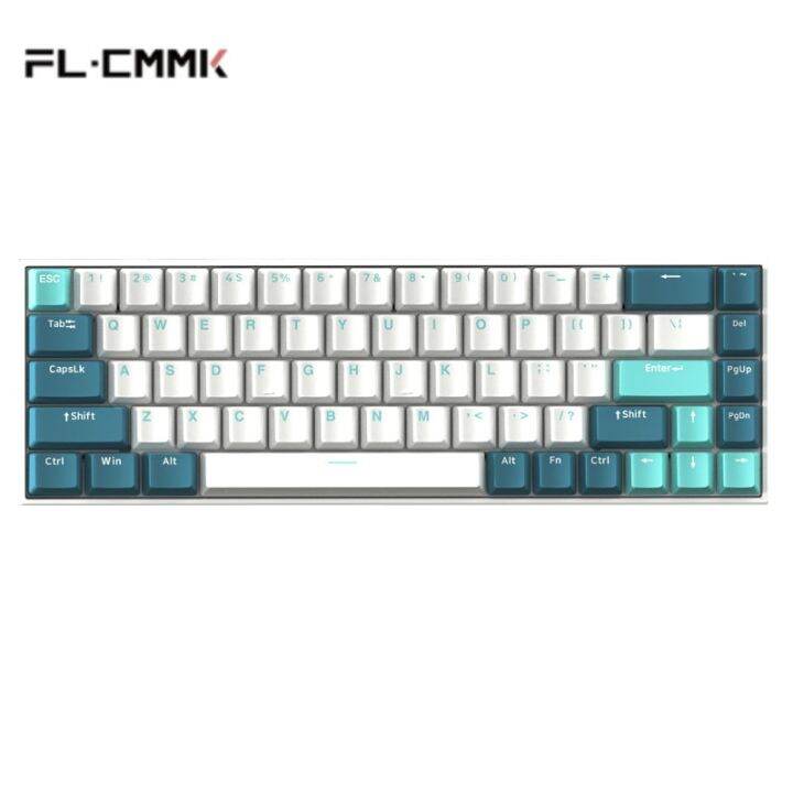 FL ESPORTS 68 Keys Hot Swap Socket Gaming Mechanical Keyboard Kailh box