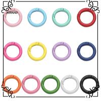 JKIMNAD 5pcs 2.45 ซม. ตะขอโลหะผสมสังกะสี ทริกเกอร์แบบกลม Spring O-Ring Buckles คลิปหนีบสแน็ป หัวเข็มขัด Carabiner Purses Handbags