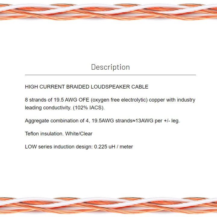 สายลำโพง-kimber-kable-4tc-ของแท้จากศูนย์ไทย-ตัดแบ่ง-แบ่งขายราคาต่อเมตร-ร้าน-all-cable