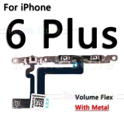 Oem ปริมาณใบ้ปุ่มเปิด/ปิดไอโฟนสวิตช์กุญแจ5c Iphone 6 6S 7 8 Plus 5 5S Se พร้อมที่ชิ้นงอสำหรับเปลี่ยนไฟโลหะ