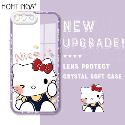 Hontinga เคสปลอกสำหรับ iPhone 7 Plus 8 Plus iPhone SE SE3 2020 7 8 SE 2022 IPhone8plus 7 + 8 + เคสใสเคสใส Hello Kitty Soft Silicone Full Cover การป้องกันกล้องเคสยางกันกระแทกฝาหลังโทรศัพท์เคสอ่อนสำหรับเด็กผู้หญิง