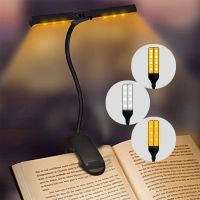 Clip Book Light Rechargeable Lamp USB Led Lights Eye Protection Desk Lamp Books Reading Lamp 180° Adjustable Bedside Light