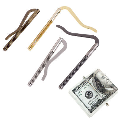 1pc Fashion Metal Bifold Money Clip Bar Wallet Replace Parts Spring Clamp Cash Holder Black,Silver,Bronze,Gold