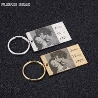 【CW】✘♀❈  Personalized Photo Customization Custom Keychain Designer Keyring Metal Gifts Mom Jewelry Products