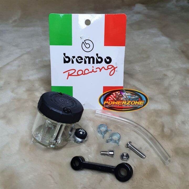 BREMBO BRAKE FLUID TANK BIG with HOSE & BRACKET SET ( CLEAR , SMOKE