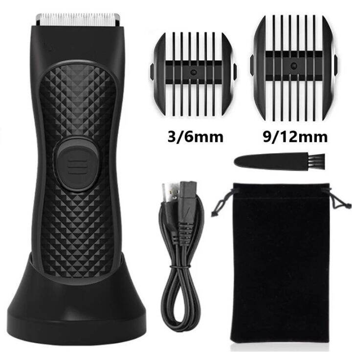 Electric Men's Groin Hair Trimmer Pubic Hair Trimmer Body Grooming