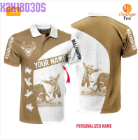 Bullfighter Brown Bull Riding Custom Name Polo Shirt For Men &amp; Women FPN1083