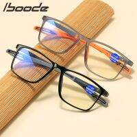 {Paopao glasses}Iboode เบามากป้องกันบลูเรย์แว่นตาอ่านหนังสือ TR90กีฬา Bendable คอมพิวเตอร์ Presopopter สำหรับผู้หญิงผู้ชายไดออปเตอร์1.0ถึง4